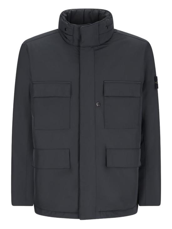 25FW 스톤 아일랜드 컴퍼스 배지 필그 자켓 4100049S0026V0029 Black