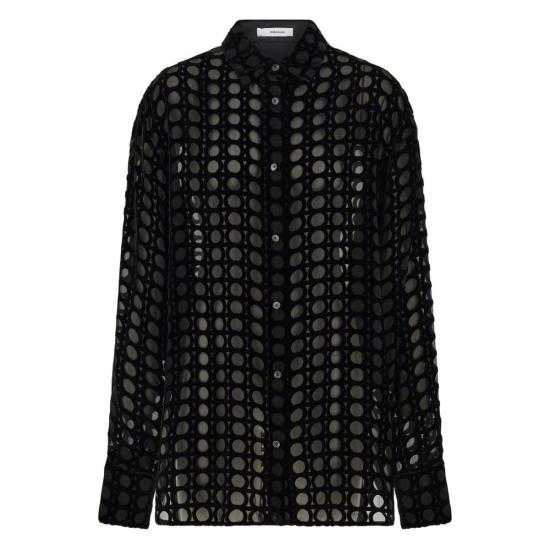 25FW 살바토레 페라가모 탑 13H026 0782997 NERO Black