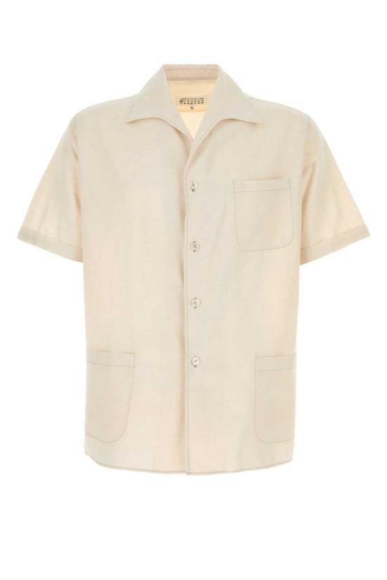 25SS 마르지엘라 반팔 셔츠 S50DR0009M35267 103M WHITE