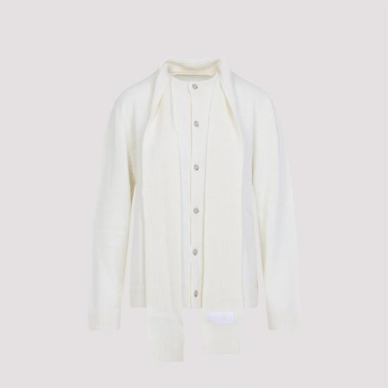 25FW MM6 메종마르지엘라 스웨터 S52HP0034 M13140 101 OFF WHITE - MM6 MAISON MARGIELA