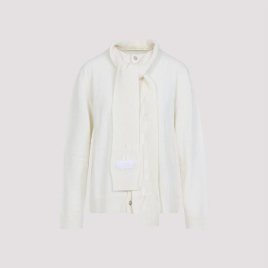 25FW MM6 메종마르지엘라 스웨터 S52HP0034 M13140 101 OFF WHITE - MM6 MAISON MARGIELA