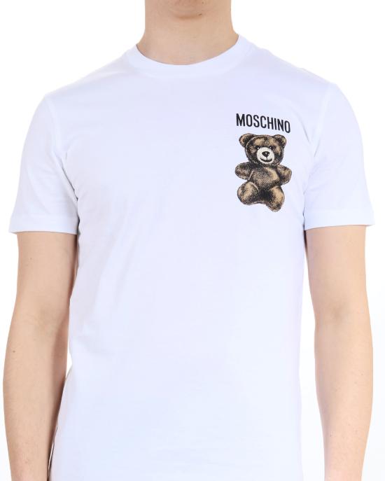 25SS 모스키노 반팔 티셔츠 0711 0241 1001 BIANCO - MOSCHINO