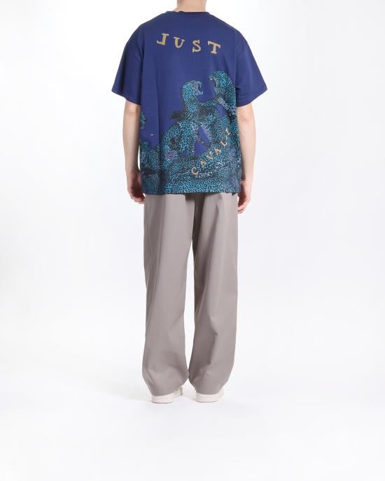 25SS 저스트까발리 반팔 티셔츠 78OAHA06 CJ718 204 mediaval blue BLU - JUST CAVALLI