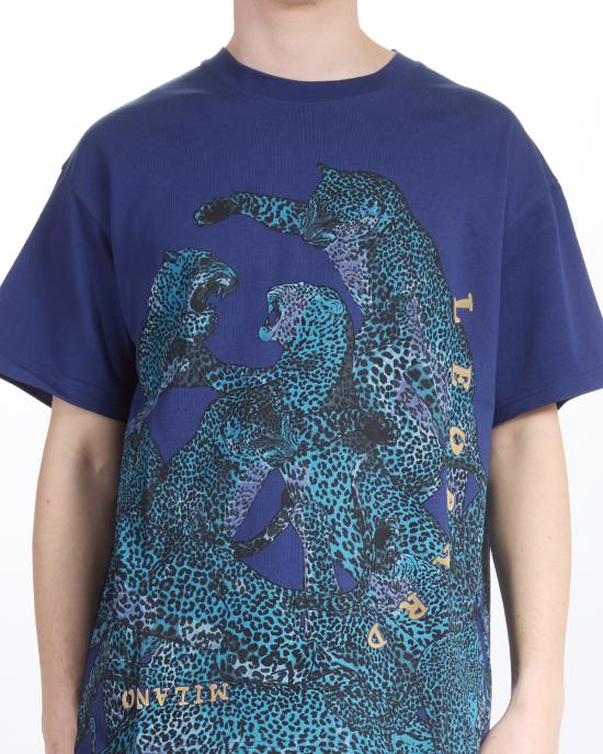 25SS 저스트까발리 반팔 티셔츠 78OAHA06 CJ718 204 mediaval blue BLU - JUST CAVALLI