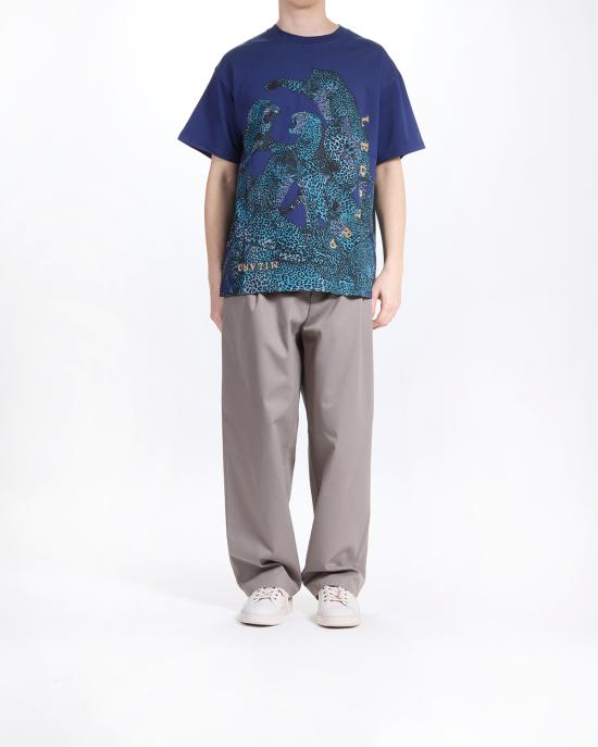 25SS 저스트까발리 반팔 티셔츠 78OAHA06 CJ718 204 mediaval blue BLU - JUST CAVALLI