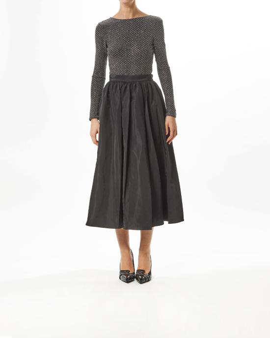 25SS 칼라거펠트 롱 스커트 A1W12002 999 NERO - KARL LAGERFELD