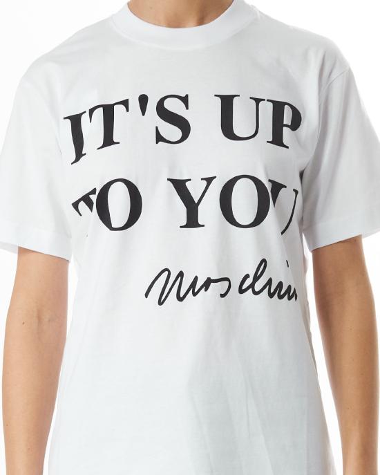 25SS 모스키노 반팔 티셔츠 251D 0701 0441 1001 BIANCO - MOSCHINO