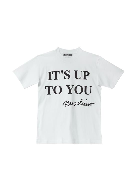 25SS 모스키노 반팔 티셔츠 251D 0701 0441 1001 BIANCO