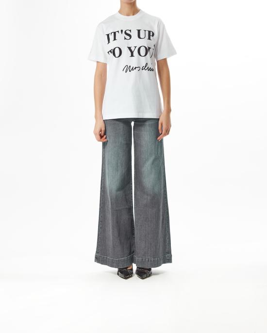 25SS 모스키노 반팔 티셔츠 251D 0701 0441 1001 BIANCO - MOSCHINO