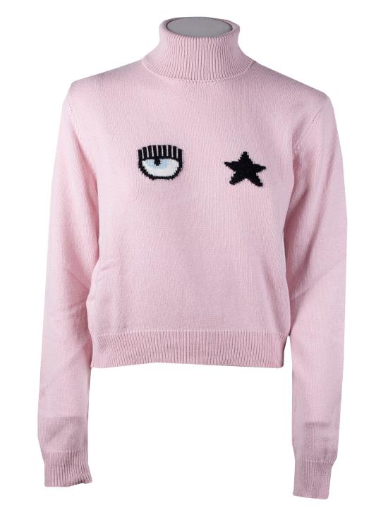  키아라 페라그니 터틀넥 73CBFM28 CMA10 407 shrinking violet VIOLA