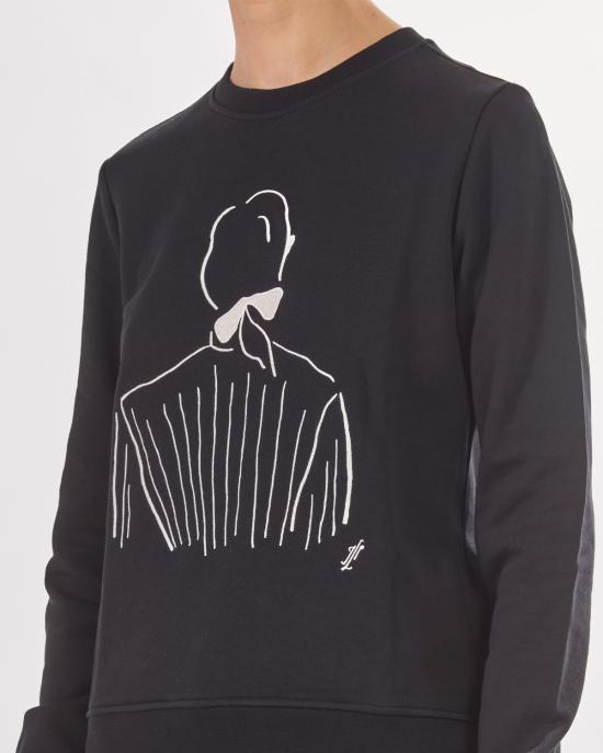 25SS 칼라거펠트 긴팔 티셔츠 A2W20056 999 black NERO - KARL LAGERFELD