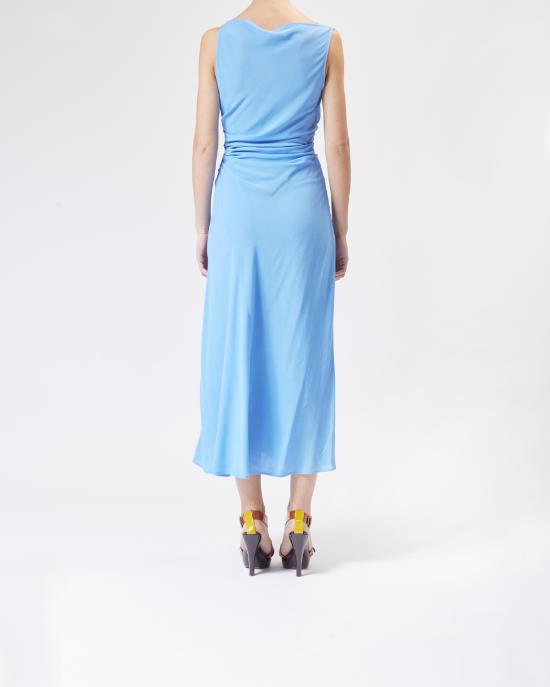 25SS 모스키노 미디 원피스 0477 3726 0303 BLU - MOSCHINO