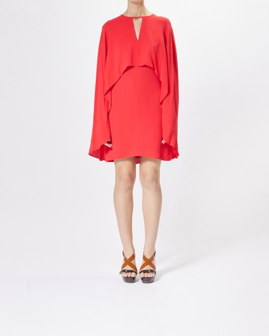  칼라거펠트 숏 원피스 A1W13022 034 racing red ROSSO - KARL LAGERFELD