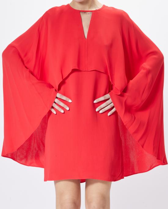  칼라거펠트 숏 원피스 A1W13022 034 racing red ROSSO - KARL LAGERFELD