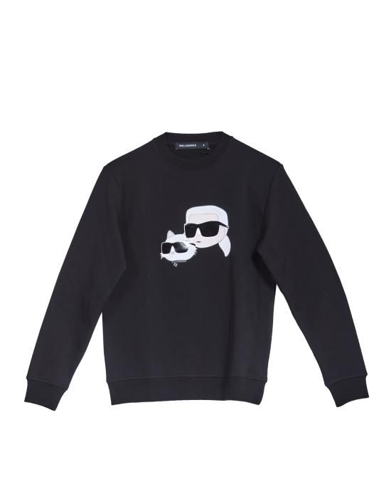 25FW 칼라거펠트 긴팔 티셔츠 KM705063 552941 990 black NERO