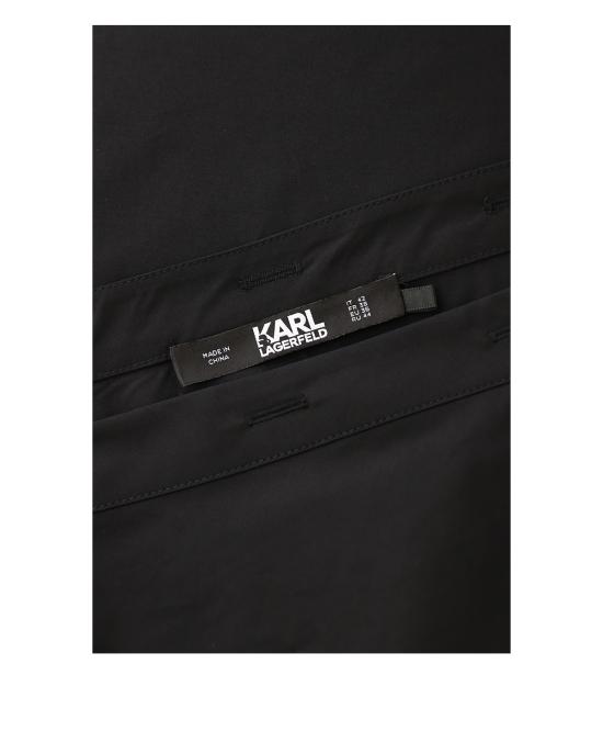  칼라거펠트 미디 원피스 241W1302 999 black NERO - KARL LAGERFELD