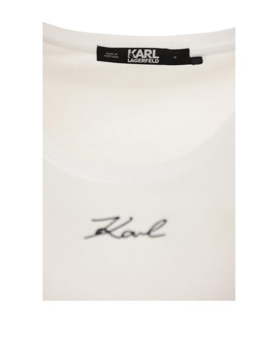  칼라거펠트 민소매 티셔츠 241W1712 100 white BIANCO - KARL LAGERFELD