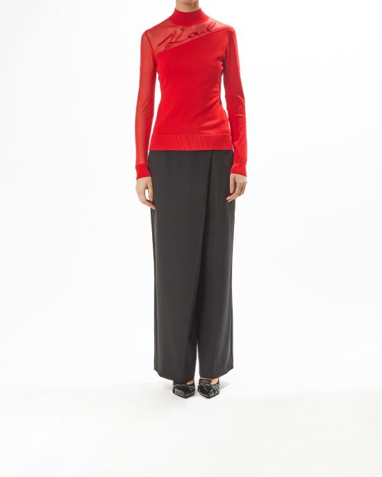 25SS 칼라거펠트 터틀넥 A1W18040 034 racing red ROSSO - KARL LAGERFELD