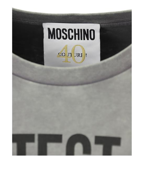  모스키노 반팔 티셔츠 0779 2242 1888 GRIGIO - MOSCHINO