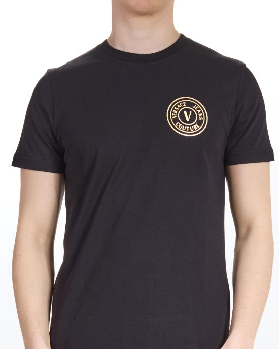 25SS 베르사체 반팔 티셔츠 78GAHT00 CJ00T G89 NERO ORO - VERSACE