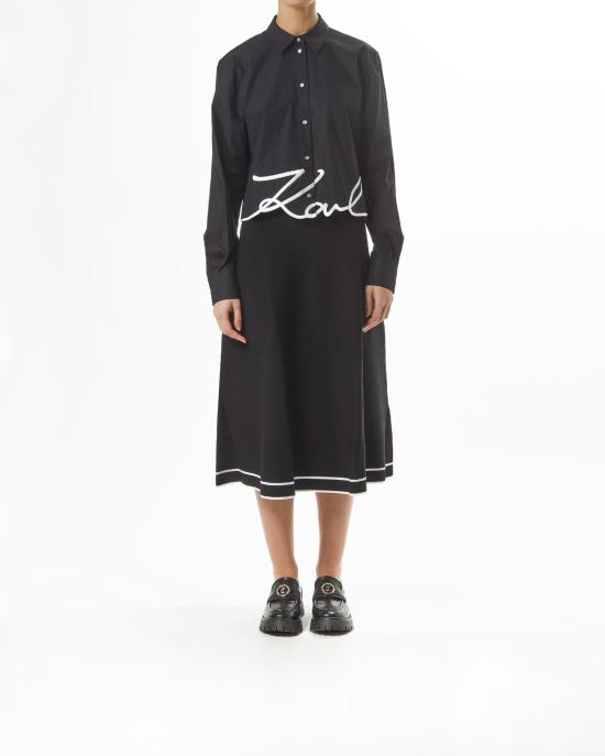 26SS 칼라거펠트 셔츠 226W1605 999 black NERO - KARL LAGERFELD