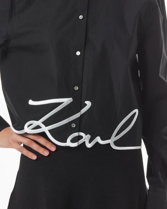 26SS 칼라거펠트 셔츠 226W1605 999 black NERO - KARL LAGERFELD