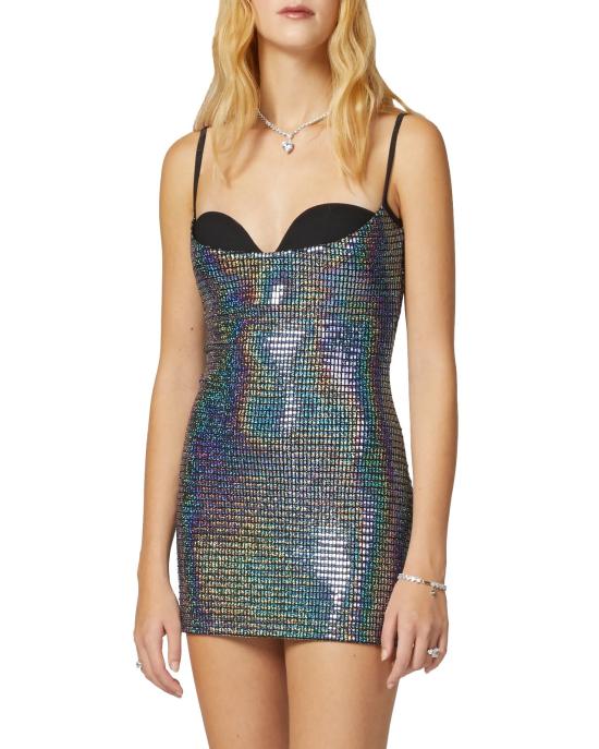  키아라 페라그니 숏 원피스 73CBO904 J0038 899 black ARGENTO - CHIARA FERRAGNI