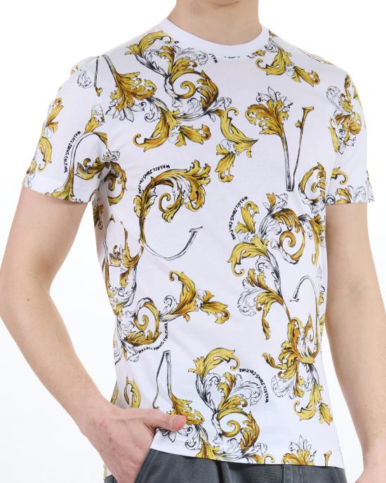 25SS 베르사체 반팔 티셔츠 78GAH6S0 JS458 G03 BIANCO MULTI - VERSACE