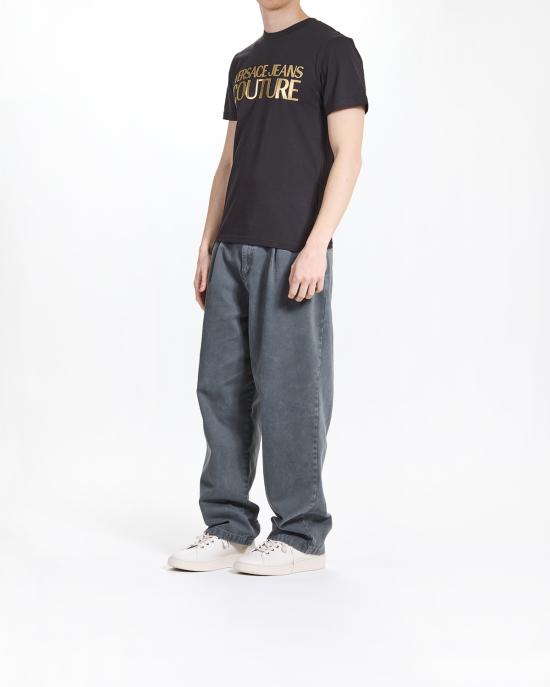 25SS 베르사체 반팔 티셔츠 78GAHT05 CJ00T G89 NERO ORO - VERSACE