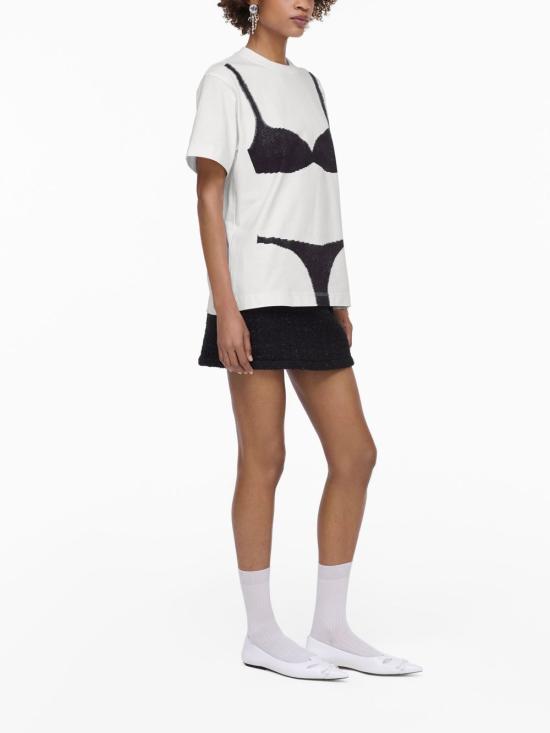  마크제이콥스 반팔 티셔츠 2S5RTP050C21 100 white BIANCO NERO - MARC JACOBS