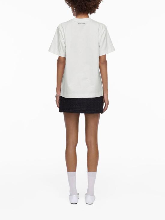  마크제이콥스 반팔 티셔츠 2S5RTP050C21 100 white BIANCO NERO - MARC JACOBS
