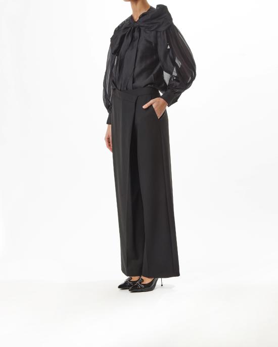 25SS 칼라거펠트 스트레이트 팬츠 A1W10135 999 NERO - KARL LAGERFELD