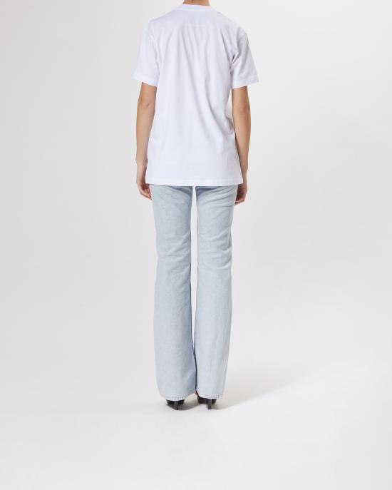 25SS 모스키노 반팔 티셔츠 0715 0541 1001 BIANCO - MOSCHINO