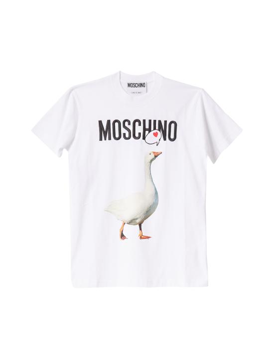 25SS 모스키노 반팔 티셔츠 0715 0541 1001 BIANCO