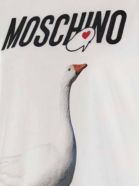 25FW 모스키노 반팔 티셔츠 0715 0541 1001 BIANCO - MOSCHINO