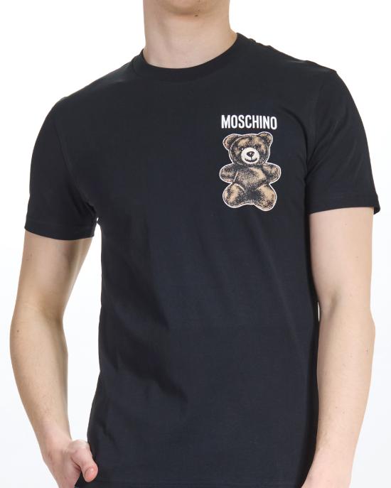 25SS 모스키노 반팔 티셔츠 0711 0241 1555 NERO - MOSCHINO