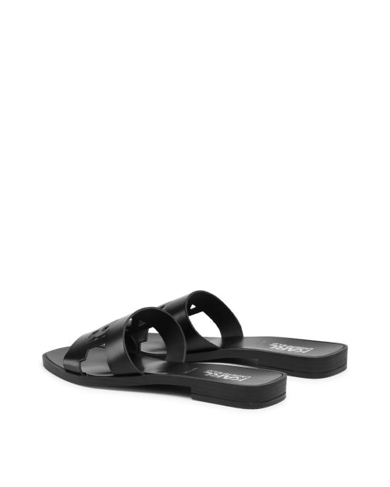  칼라거펠트 뮬/슬리퍼 KL80405 00X black Leather Mono NERO - KARL LAGERFELD