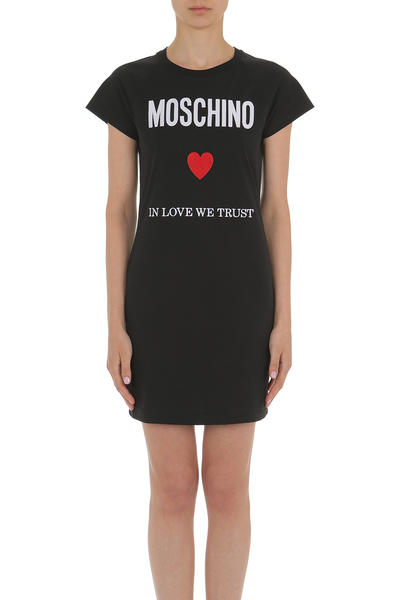  모스키노 숏 원피스 0450 0541 2555 NERO