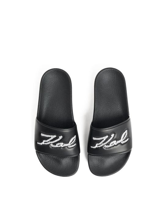  칼라거펠트 뮬/슬리퍼 KL80872 V00 Black Rubber NERO - KARL LAGERFELD
