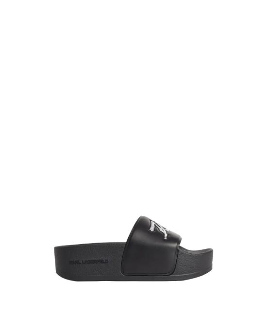  칼라거펠트 뮬/슬리퍼 KL80872 V00 Black Rubber NERO