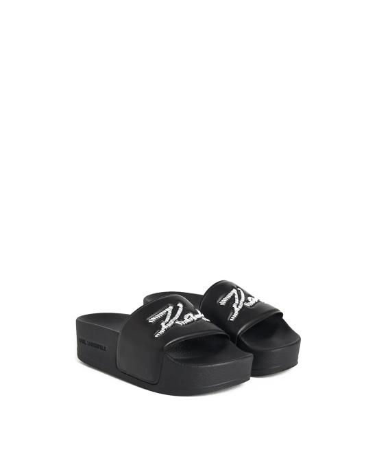  칼라거펠트 뮬/슬리퍼 KL80872 V00 Black Rubber NERO - KARL LAGERFELD
