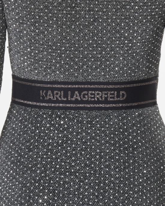  칼라거펠트 미디 원피스 A1W13030 979 Gunmetal PIOMBO - KARL LAGERFELD