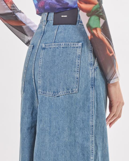  써네이 데님 숏팬츠 RTWXBOT013 8072 light washed denim JEANS - SUNNEI