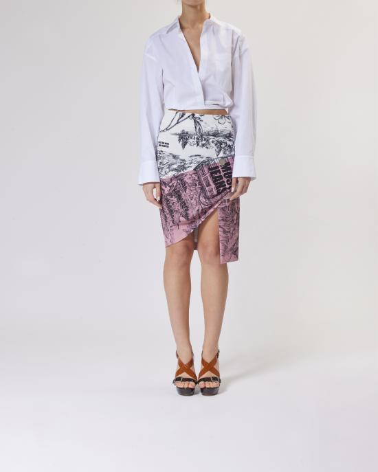 25SS 모스키노 미디 스커트 251K10104 3232 1188 MULTICOLOR - MOSCHINO