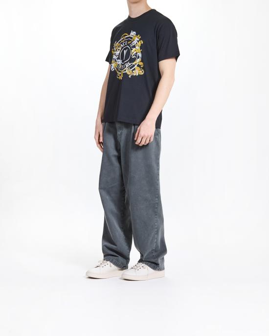 25SS 베르사체 반팔 티셔츠 78GAHC01 CJ01C G89 NERO MULTI - VERSACE