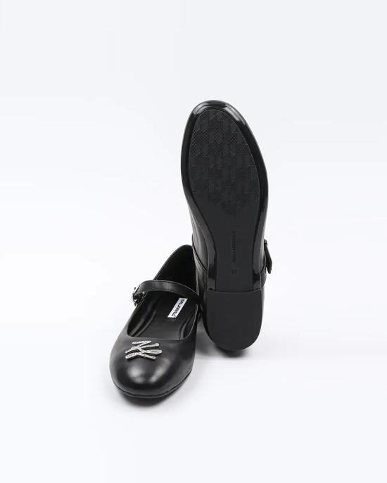 25SS 칼라거펠트 플랫 슈즈 KL40121S 000 Black Lthr NERO - KARL LAGERFELD