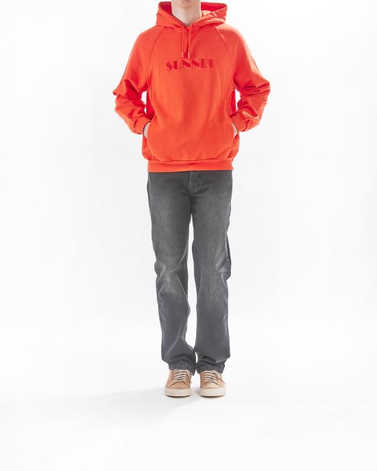 25SS 써네이 후드 티셔츠 RTWXJER031 7434 bright orange ARANCIONE - SUNNEI