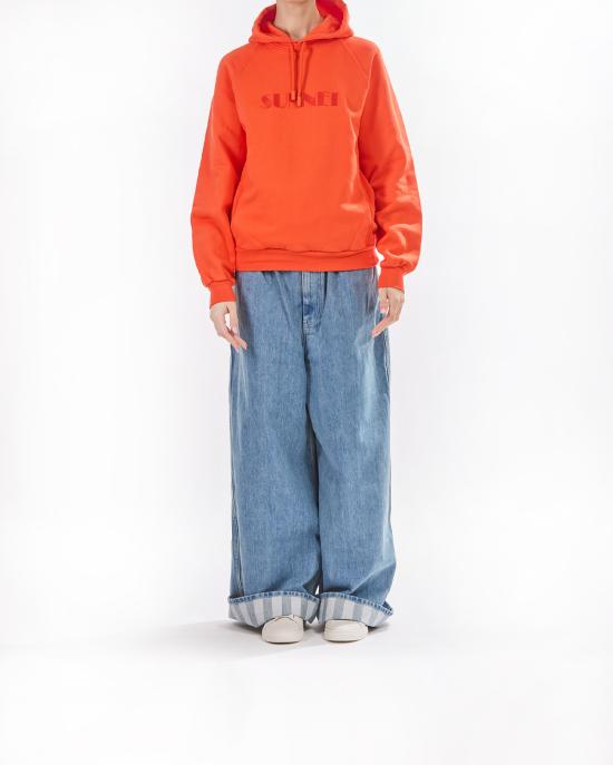 25SS 써네이 후드 티셔츠 RTWXJER031 7434 bright orange ARANCIONE - SUNNEI