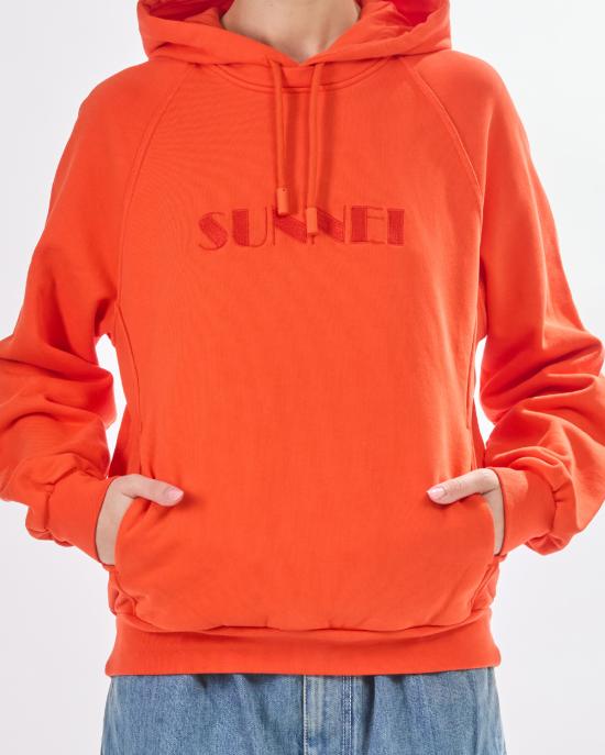 25SS 써네이 후드 티셔츠 RTWXJER031 7434 bright orange ARANCIONE - SUNNEI