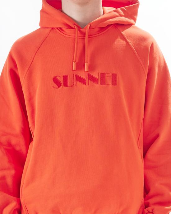25SS 써네이 후드 티셔츠 RTWXJER031 7434 bright orange ARANCIONE - SUNNEI